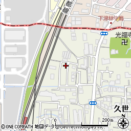 京都府京都市南区久世上久世町58周辺の地図