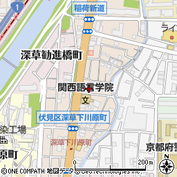 セブンイレブン伏見勧進橋店周辺の地図