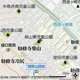 柴山東公園周辺の地図
