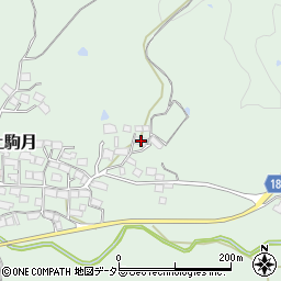 滋賀県蒲生郡日野町上駒月1165周辺の地図