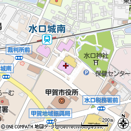 甲賀市あいこうか市民ホール周辺の地図