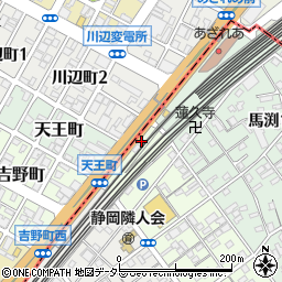静岡周辺の地図