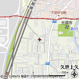 京都府京都市南区久世上久世町64周辺の地図