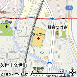 ダイエー桂南店周辺の地図