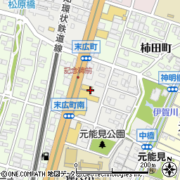 愛知県岡崎市城北町6周辺の地図