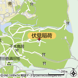 京都府京都市伏見区深草笹山町2周辺の地図