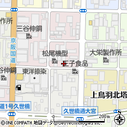京都府京都市南区上鳥羽大柳町43周辺の地図