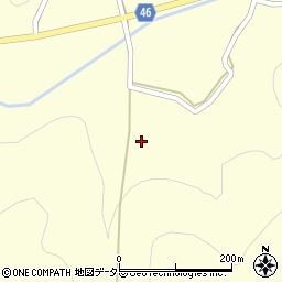 岡山県美作市角南814周辺の地図