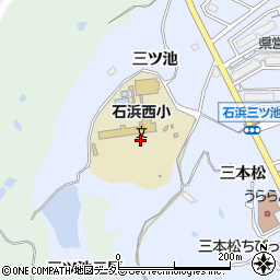 愛知県東浦町（知多郡）石浜（三ツ池）周辺の地図