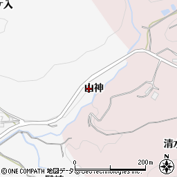愛知県岡崎市箱柳町山神周辺の地図