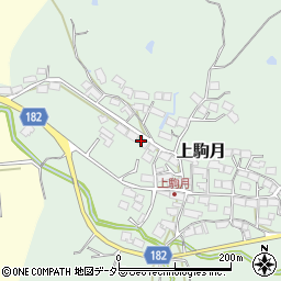 滋賀県蒲生郡日野町上駒月1510周辺の地図