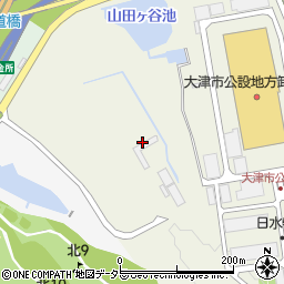 近江鉄道株式会社　大津営業所周辺の地図