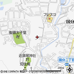 滋賀県大津市国分1丁目42周辺の地図