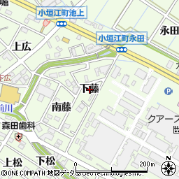 愛知県刈谷市小垣江町下藤周辺の地図
