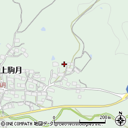 滋賀県蒲生郡日野町上駒月1167周辺の地図