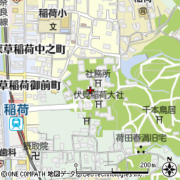 京都府京都市伏見区深草藪之内町58周辺の地図