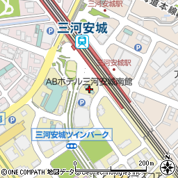 ＡＢホテル三河安城南館周辺の地図