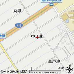 愛知県刈谷市半城土町中ノ湫周辺の地図