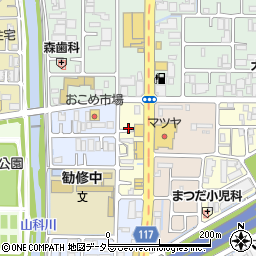 京都府京都市山科区大宅烏田町86周辺の地図