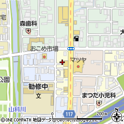 京都府京都市山科区大宅烏田町88周辺の地図