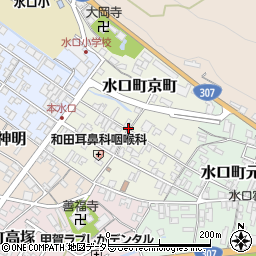 滋賀県甲賀市水口町京町周辺の地図