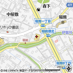 アミカ岡崎店周辺の地図