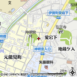 愛知県岡崎市元能見町60周辺の地図