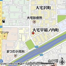 京都府京都市山科区大宅早稲ノ内町100周辺の地図