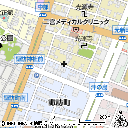 名鉄協商四日市中部駐車場周辺の地図