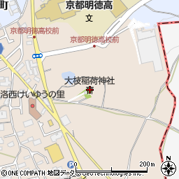 大枝稲荷神社周辺の地図