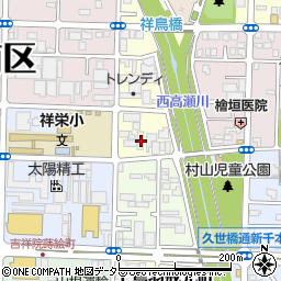 京都府京都市南区吉祥院稲葉町34周辺の地図