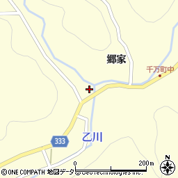 愛知県岡崎市千万町町竹下周辺の地図