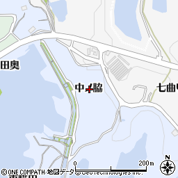 愛知県知多市佐布里中ノ脇周辺の地図