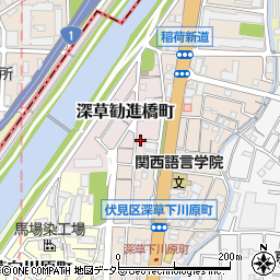 京都府京都市伏見区深草勧進橋町106周辺の地図