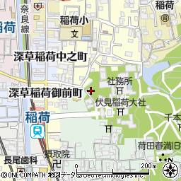 京都府京都市伏見区深草藪之内町60周辺の地図