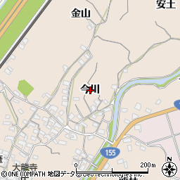 愛知県知多市日長今川周辺の地図