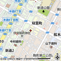 静岡県静岡市葵区双葉町8周辺の地図