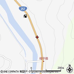愛知県新城市玖老勢平松下周辺の地図