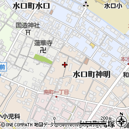 滋賀県甲賀市水口町神明4周辺の地図