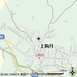 滋賀県蒲生郡日野町上駒月1454周辺の地図