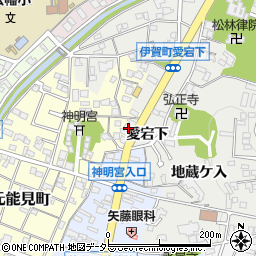 愛知県岡崎市元能見町54周辺の地図