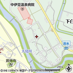 静岡県伊豆市下白岩118周辺の地図