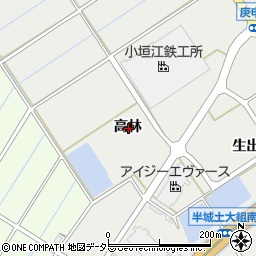 愛知県刈谷市半城土町高林周辺の地図