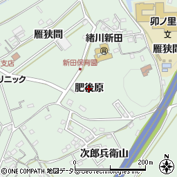 愛知県東浦町（知多郡）緒川（肥後原）周辺の地図