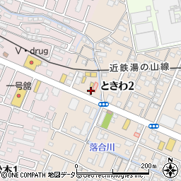 ポイント５四日市松本店周辺の地図