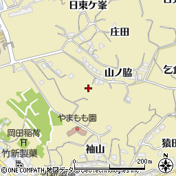 愛知県知多市岡田片平山周辺の地図