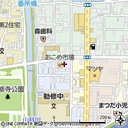 くるっとパーク勧修寺平田町駐車場周辺の地図