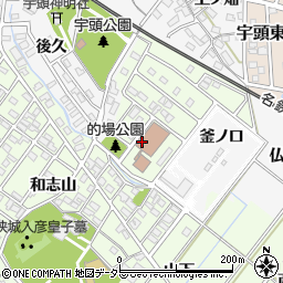 愛知県岡崎市宇頭南町周辺の地図
