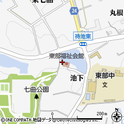 愛知県知多市八幡池下5周辺の地図