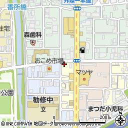 京都府京都市山科区大宅烏田町2周辺の地図